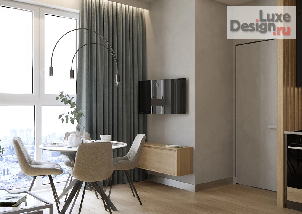 Дизайн интерьера однокомнатной квартиры "ЖК Кутузов Град " (фото 5)