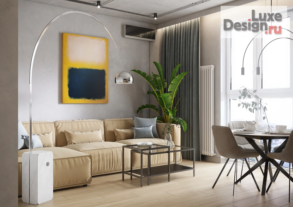 Дизайн интерьера однокомнатной квартиры "ЖК Кутузов Град " (фото 6)