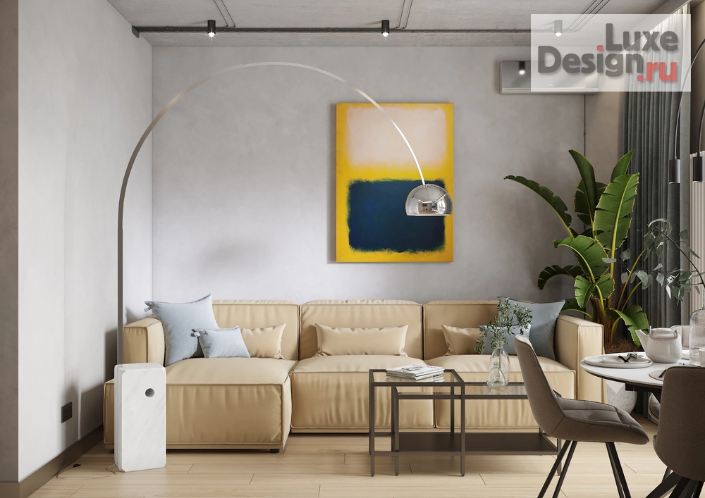 Дизайн интерьера однокомнатной квартиры "ЖК Кутузов Град " (фото 1)