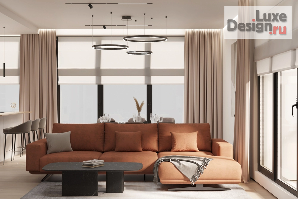 Дизайн интерьера четырехкомнатной квартиры "ЖК Событие " (фото 1)