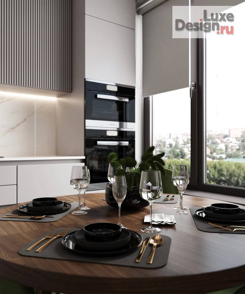 Дизайн интерьера трехкомнатной квартиры "ЖК Discovery 2.0" (фото 3)