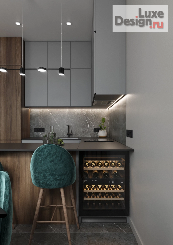 Дизайн интерьера двухкомнатной квартиры "ЖК Балтийский " (фото 3) от дизайнера Гоптарева Виктория Викторовна Дизайн интерьера двухкомнатной квартиры "ЖК Балтийский " (фото 3)