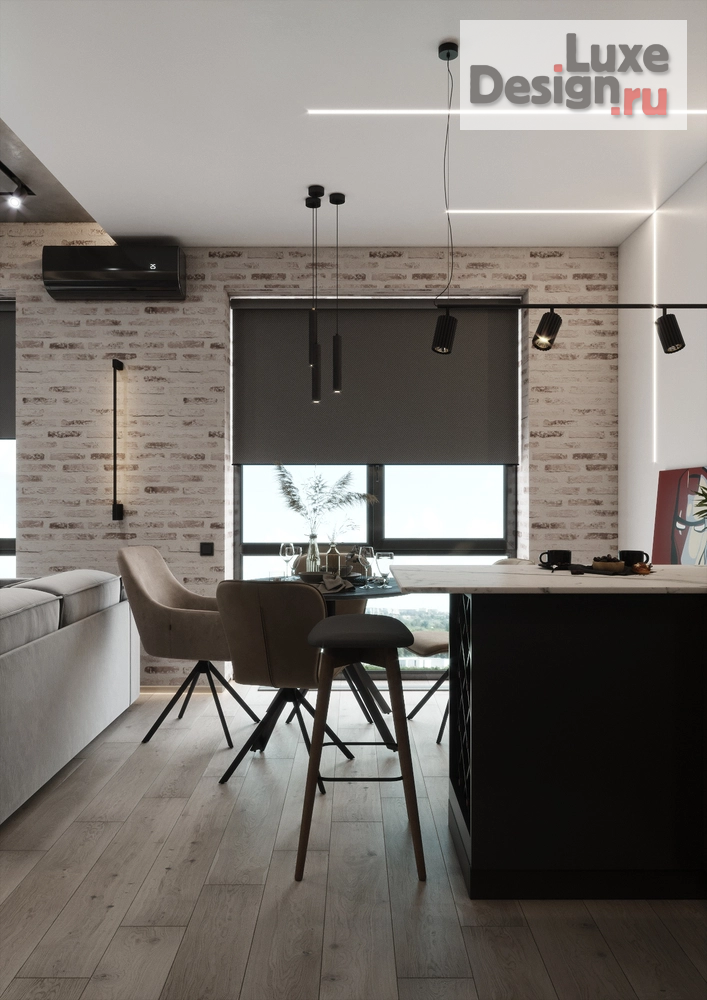 Дизайн интерьера двухкомнатной квартиры "ЖК DISCOVERY PARK" (фото 5)