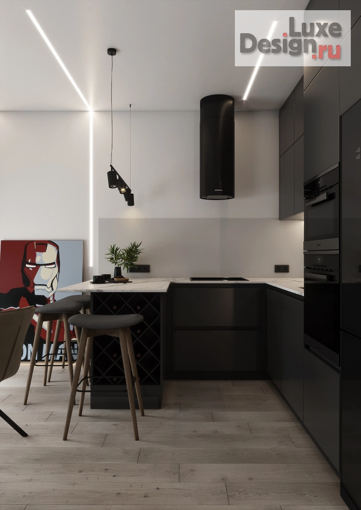 Дизайн интерьера двухкомнатной квартиры "ЖК DISCOVERY PARK" (фото 3)