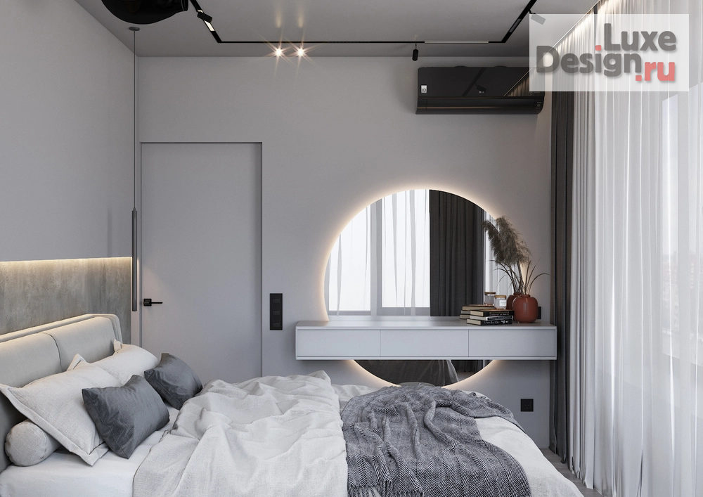 Дизайн интерьера двухкомнатной квартиры "ЖК Discovery (Дискавери)" (фото 7)