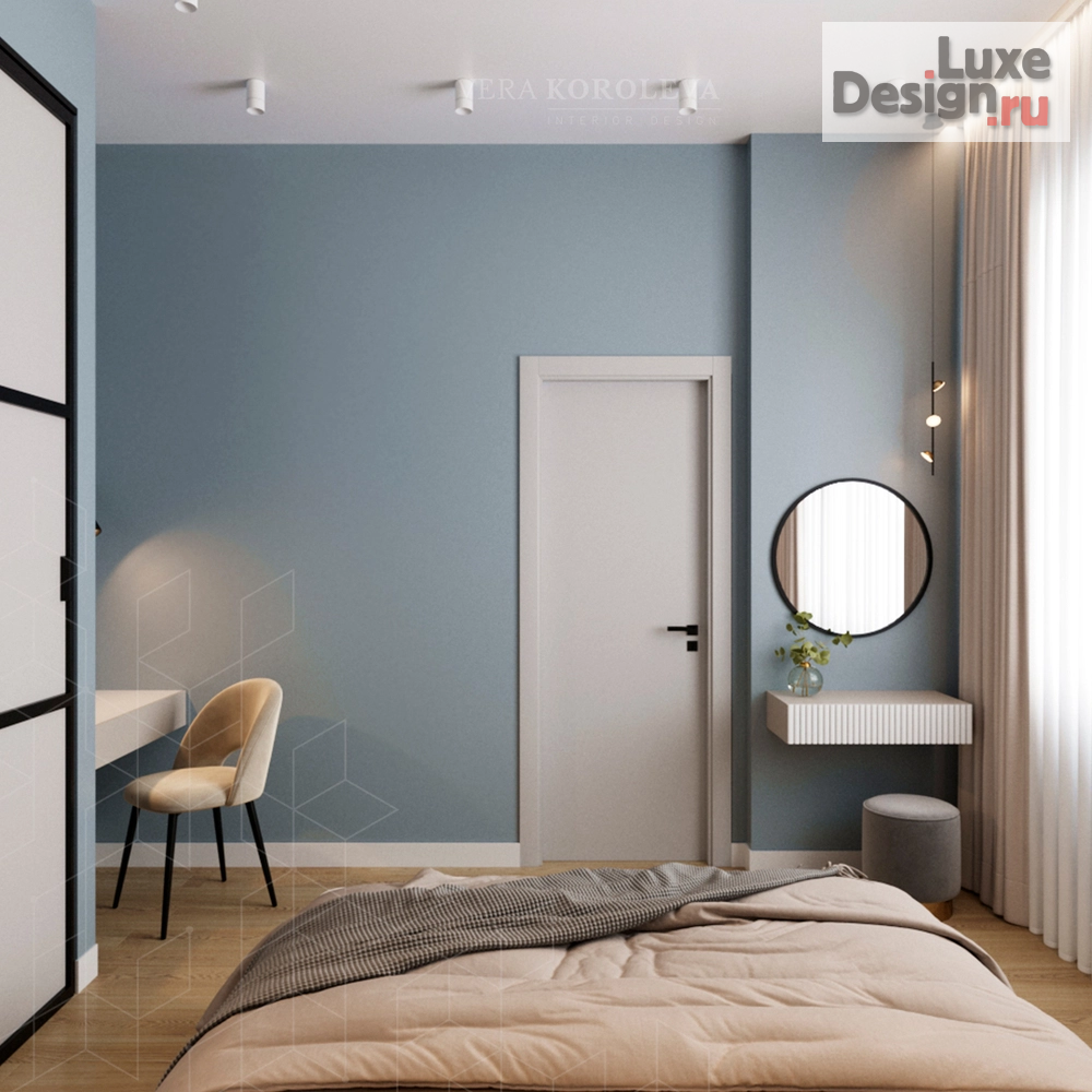 Дизайн интерьера однокомнатной квартиры "ЖК "Испанские кварталы"" (фото 8) от дизайнера Вера Королева Дизайн интерьера однокомнатной квартиры "ЖК "Испанские кварталы"" (фото 8)