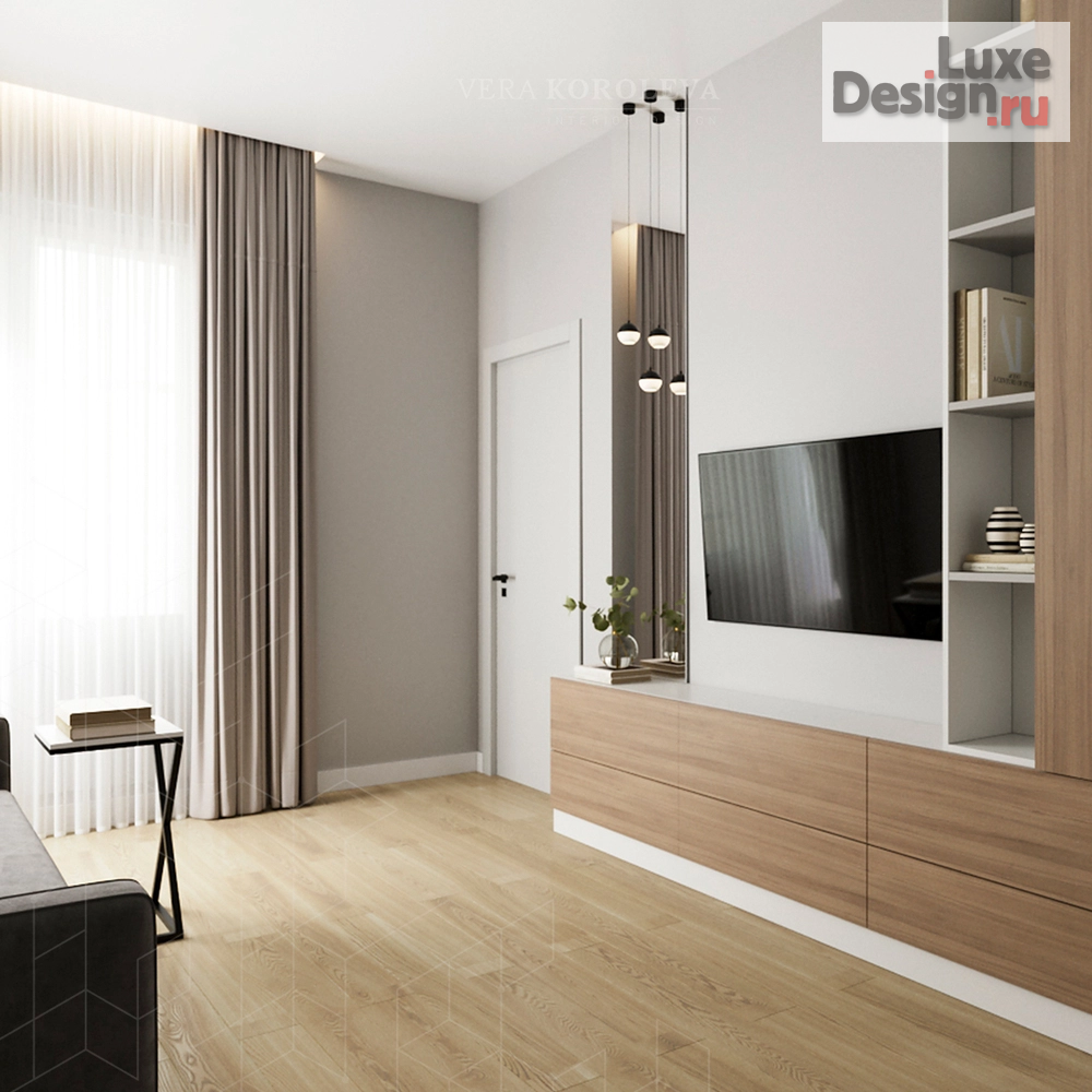 Дизайн интерьера однокомнатной квартиры "ЖК "Испанские кварталы"" (фото 4) от дизайнера Вера Королева Дизайн интерьера однокомнатной квартиры "ЖК "Испанские кварталы"" (фото 4)