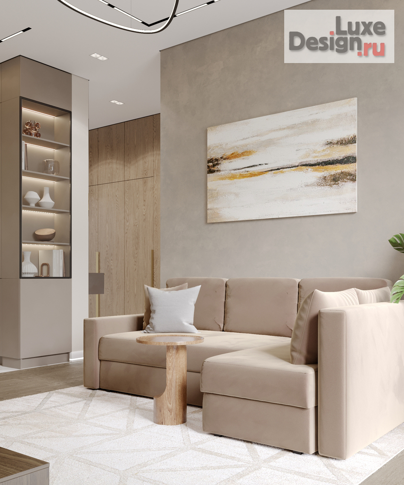 Дизайн интерьера двухкомнатной квартиры "ЖК Прокшино" (фото 2)