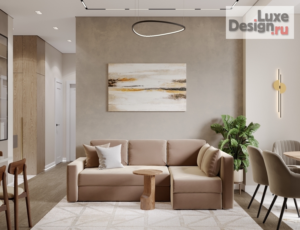 Дизайн интерьера двухкомнатной квартиры "ЖК Прокшино" (фото 4)