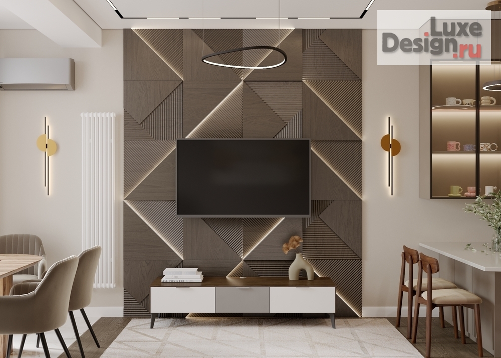 Дизайн интерьера двухкомнатной квартиры "ЖК Прокшино" (фото 6)