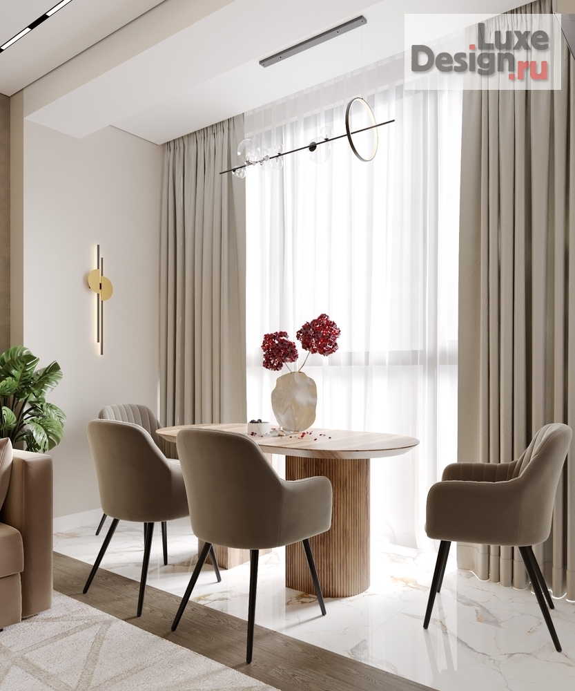 Дизайн интерьера двухкомнатной квартиры "ЖК Прокшино" (фото 7)