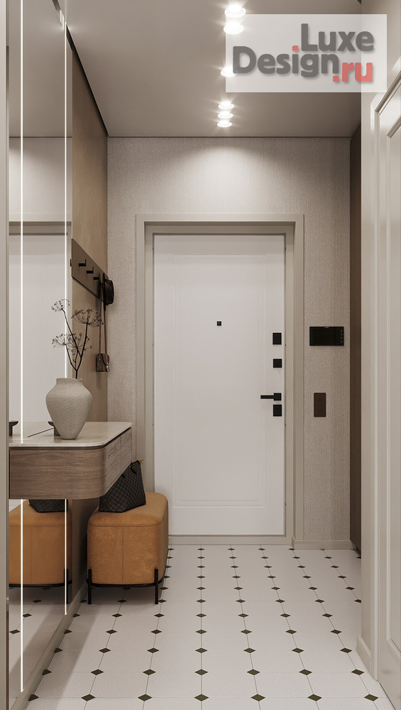 Дизайн интерьера трехкомнатной квартиры "ЖК Город у реки" (фото 8)