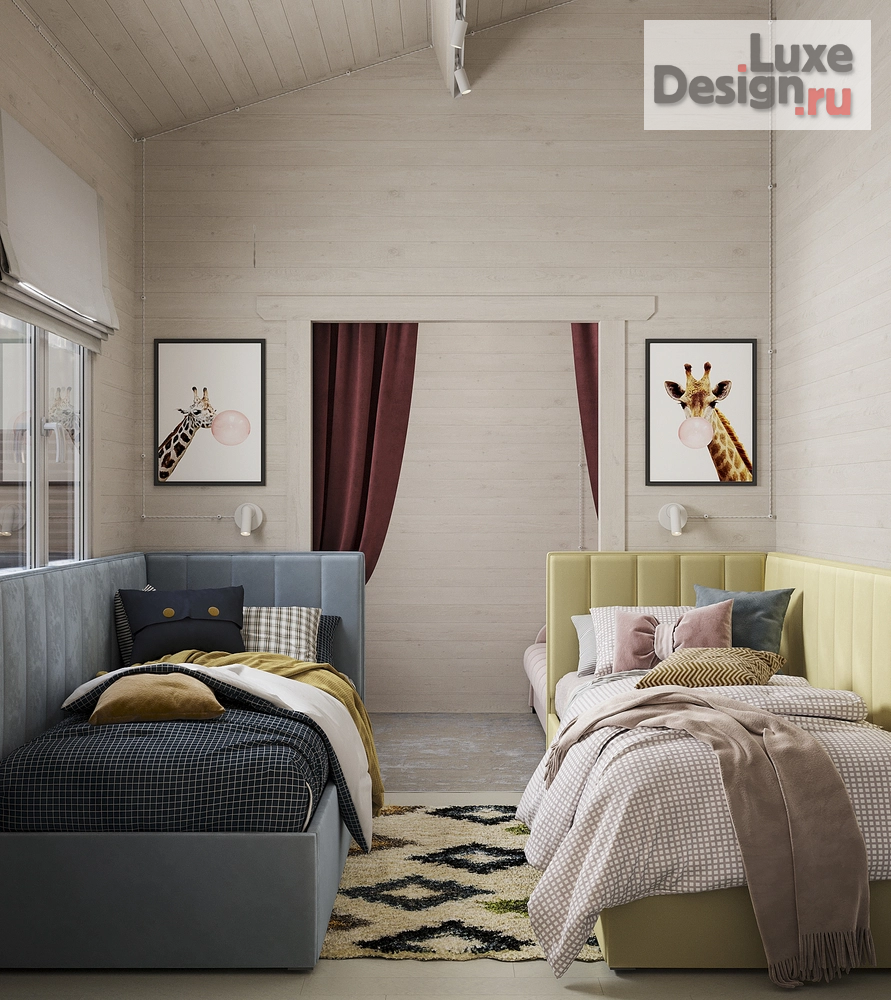 Дизайн интерьера загородного дома "Загородный дом для большой семьи" (фото 14) от дизайнера Пронникова Виктория Юрьевна Дизайн интерьера загородного дома "Загородный дом для большой семьи" (фото 14)