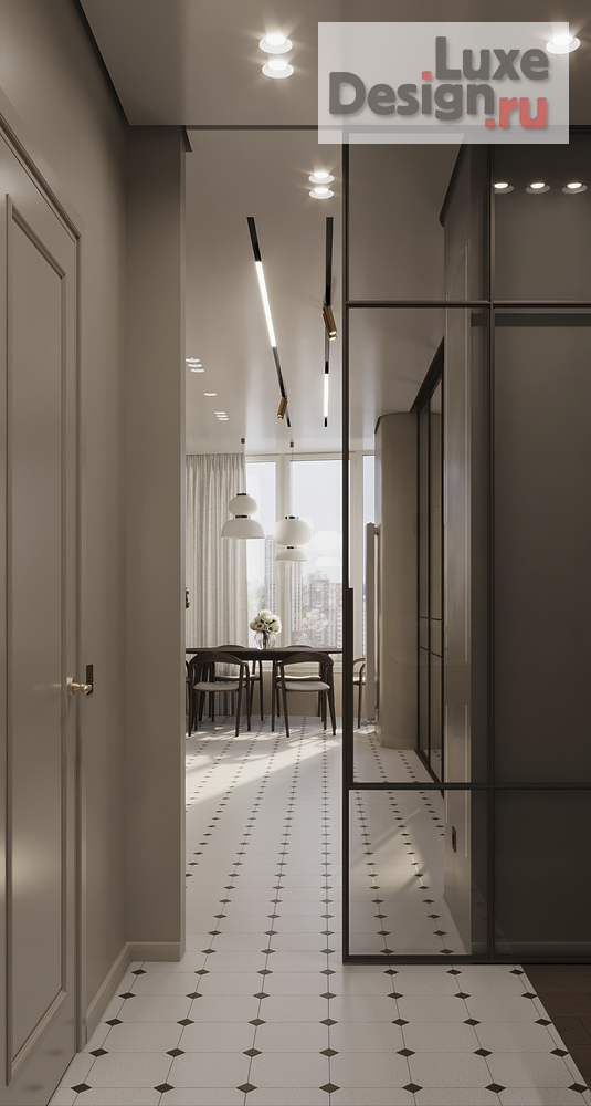 Дизайн интерьера трехкомнатной квартиры "ЖК Город у реки" (фото 9)