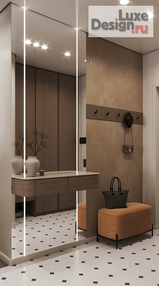 Дизайн интерьера трехкомнатной квартиры "ЖК Город у реки" (фото 10)