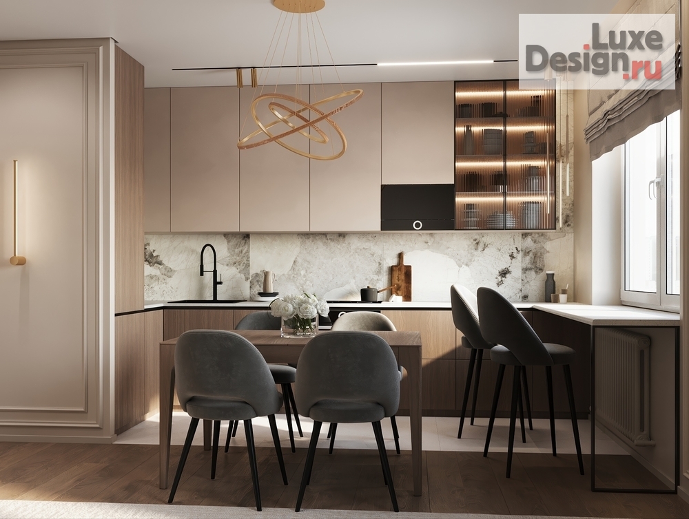 Дизайн интерьера двухкомнатной квартиры "ЖК Бригантина" (фото 8)