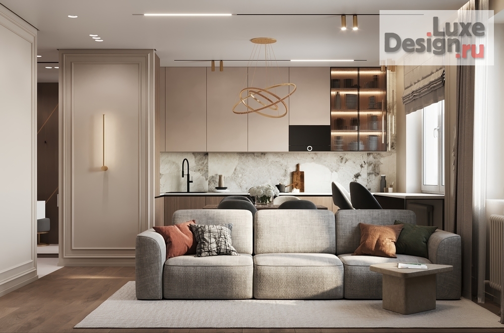 Дизайн интерьера двухкомнатной квартиры "ЖК Бригантина" (фото 7)