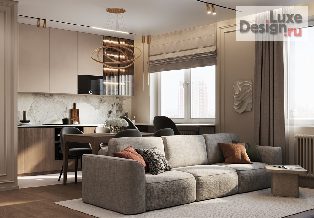 Дизайн интерьера двухкомнатной квартиры "ЖК Бригантина" (фото 9)