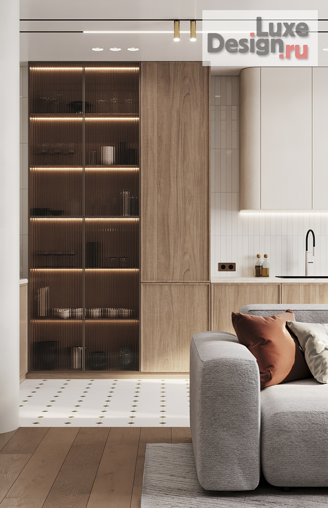 Дизайн интерьера трехкомнатной квартиры "ЖК Город у реки" (фото 5)