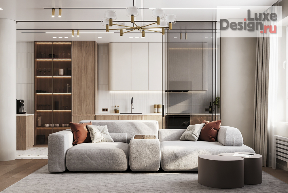 Дизайн интерьера трехкомнатной квартиры "ЖК Город у реки" (фото 1)