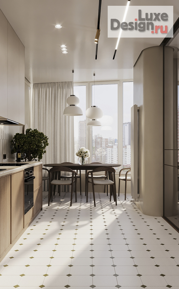 Дизайн интерьера трехкомнатной квартиры "ЖК Город у реки" (фото 13)