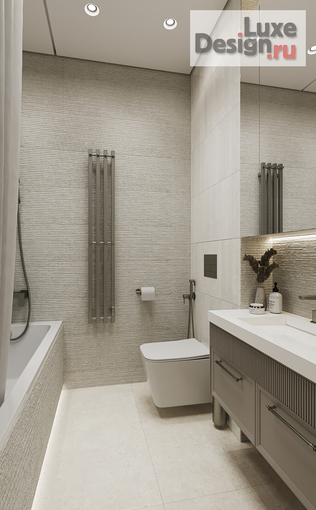 Дизайн интерьера трехкомнатной квартиры "ЖК Город у реки" (фото 30)