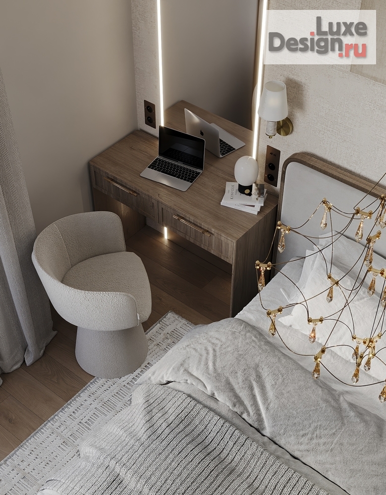 Дизайн интерьера трехкомнатной квартиры "ЖК Город у реки" (фото 20)