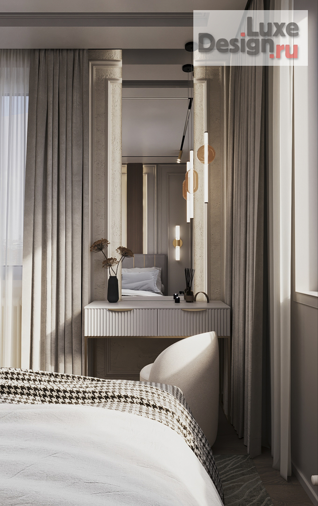 Дизайн интерьера двухкомнатной квартиры "ЖК Бригантина" (фото 3)