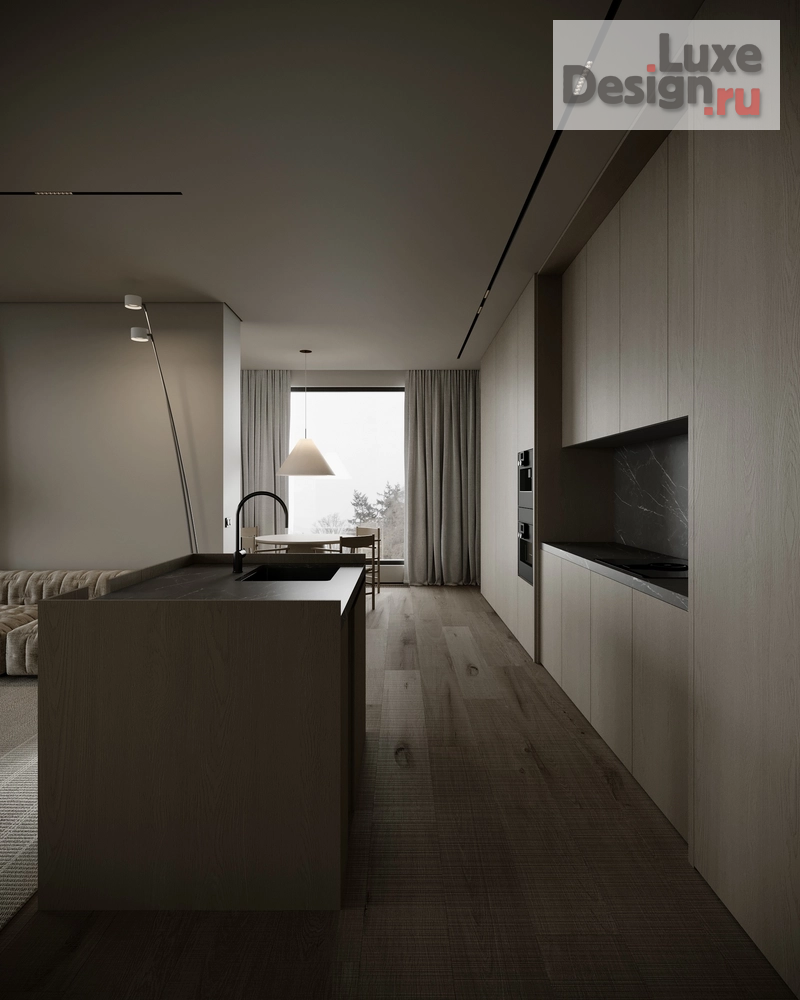 Дизайн интерьера гостиной "Концепт гостиной для двухкомнатной квартиры в Подмосковье" (фото 2)