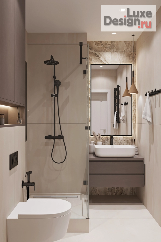 Дизайн интерьера трехкомнатной квартиры "ЖК D1" (фото 15)