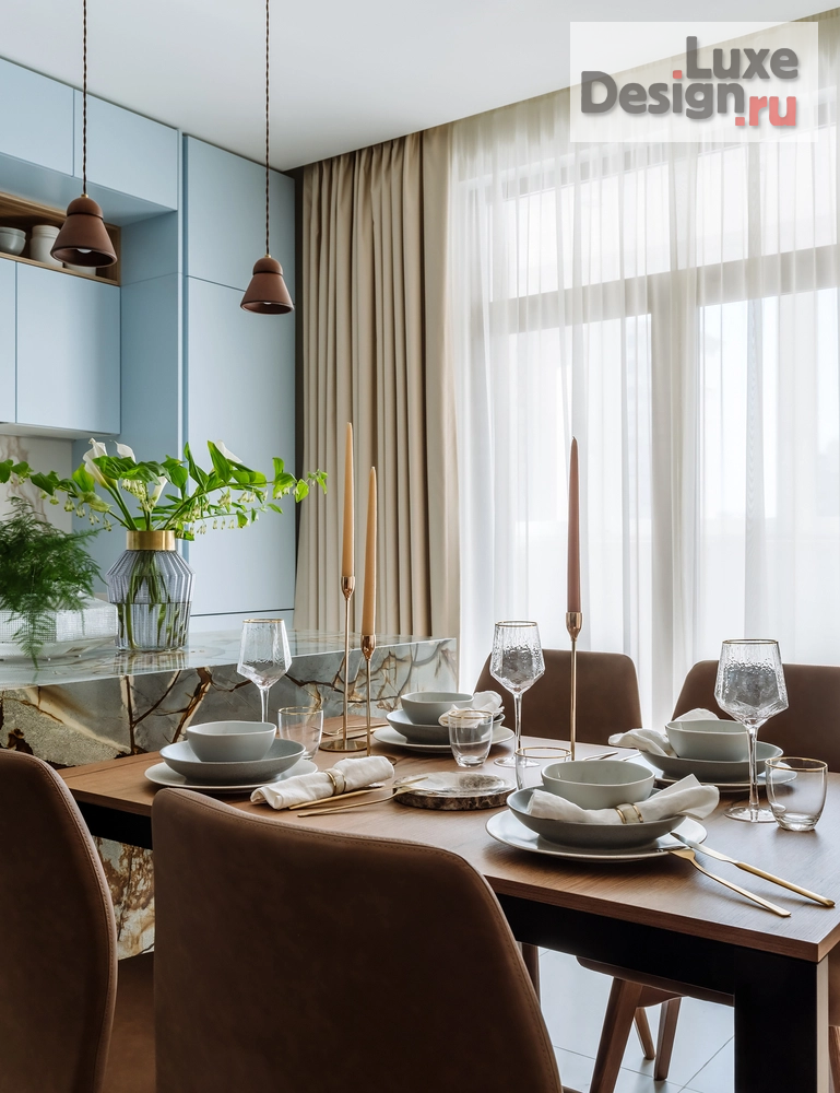 Дизайн интерьера четырехкомнатной квартиры "ЖК Донской Олимп" (фото 1)