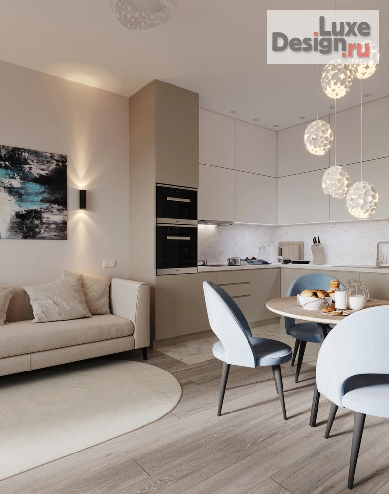 Дизайн интерьера трехкомнатной квартиры "ЖК Черняховского 19" (фото 2)