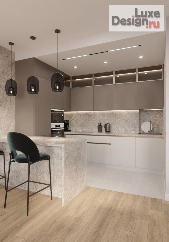 Дизайн интерьера трехкомнатной квартиры "ЖК D1" (фото 9)