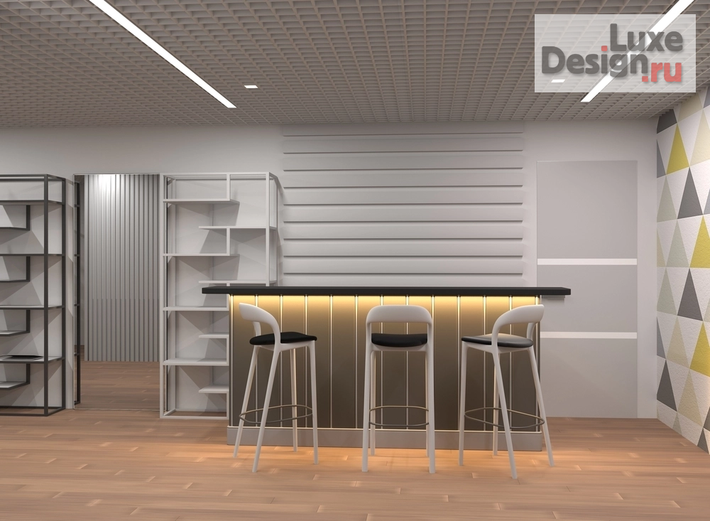 Дизайн интерьера шоу-рума "Магазин техники" (фото 2) от дизайнера Масловец Виктория Ивановна Дизайн интерьера шоу-рума "Магазин техники" (фото 2)