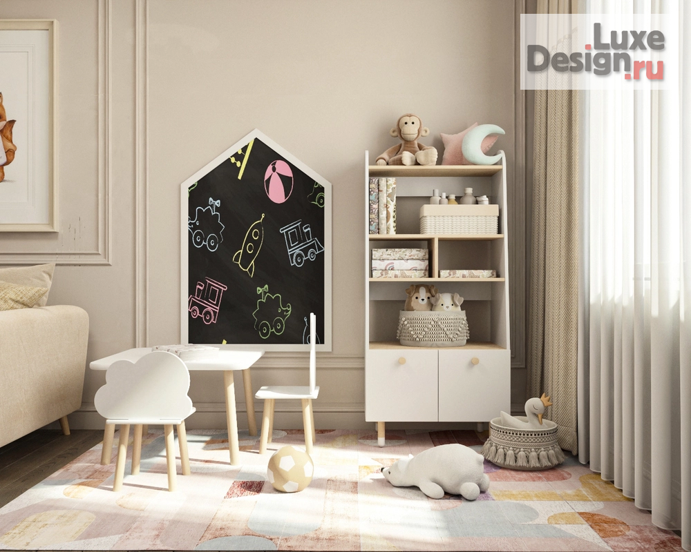 Дизайн интерьера трехкомнатной квартиры "Квартира в Москве" (фото 3)