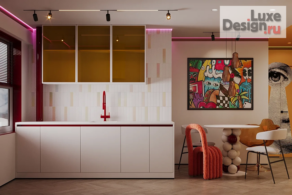 Дизайн интерьера квартиры студии "Квартира в Нью-Йорке" (фото 10)