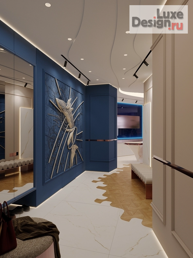 Дизайн интерьера гостиной "Морская акватория" (фото 1)