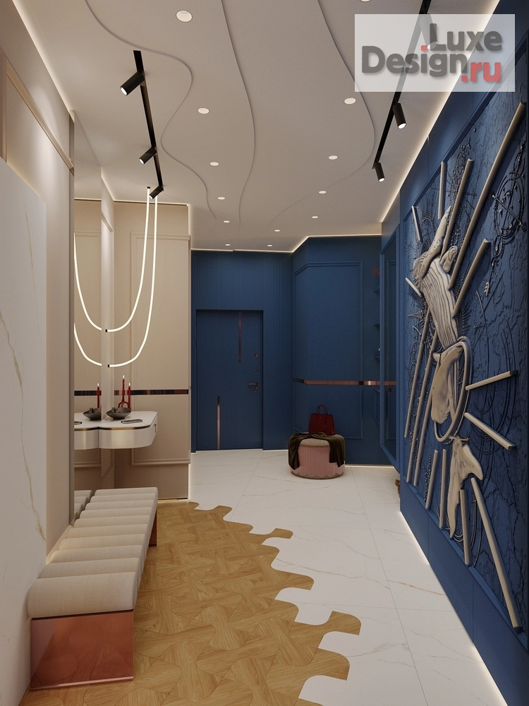 Дизайн интерьера гостиной "Морская акватория" (фото 6)