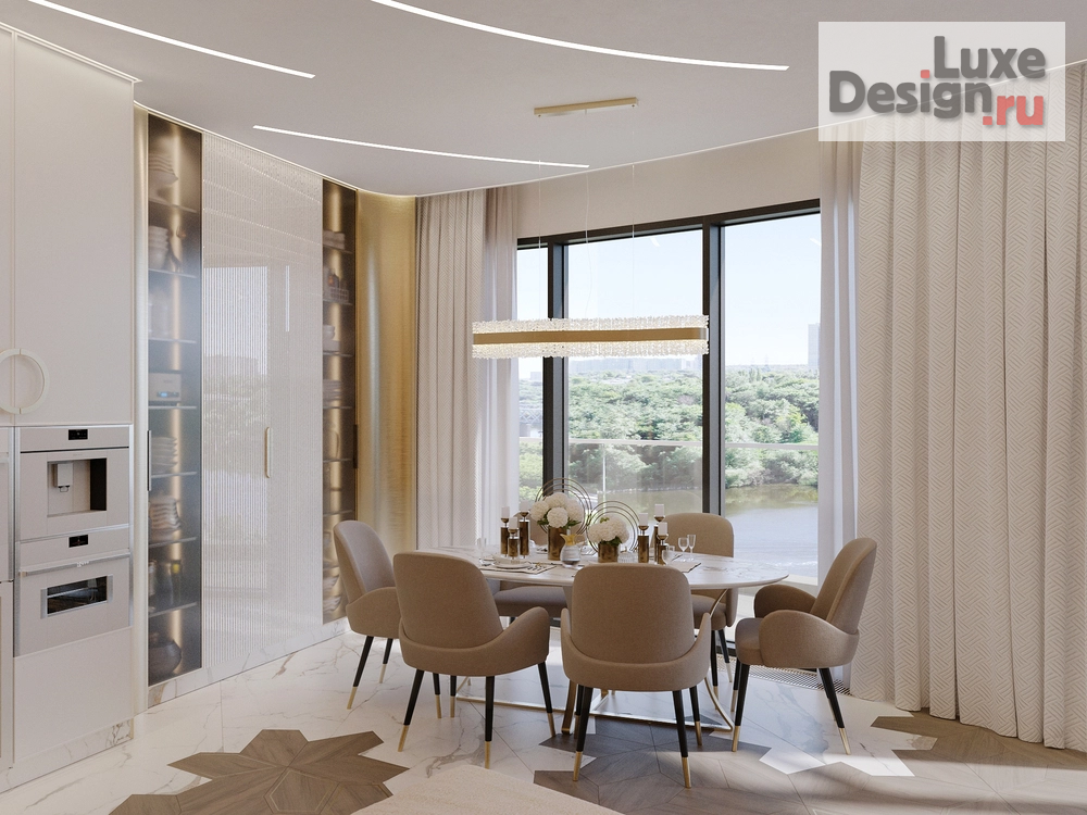 Дизайн интерьера гостиной "Монохромный футуризм" (фото 18)