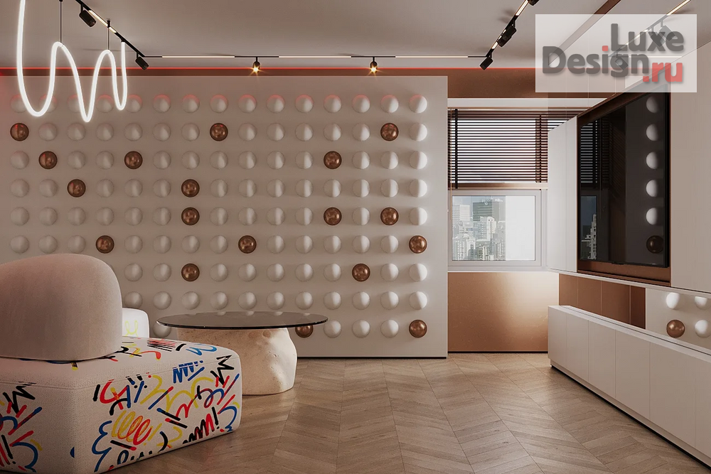 Дизайн интерьера квартиры студии "Квартира в Нью-Йорке" (фото 5)