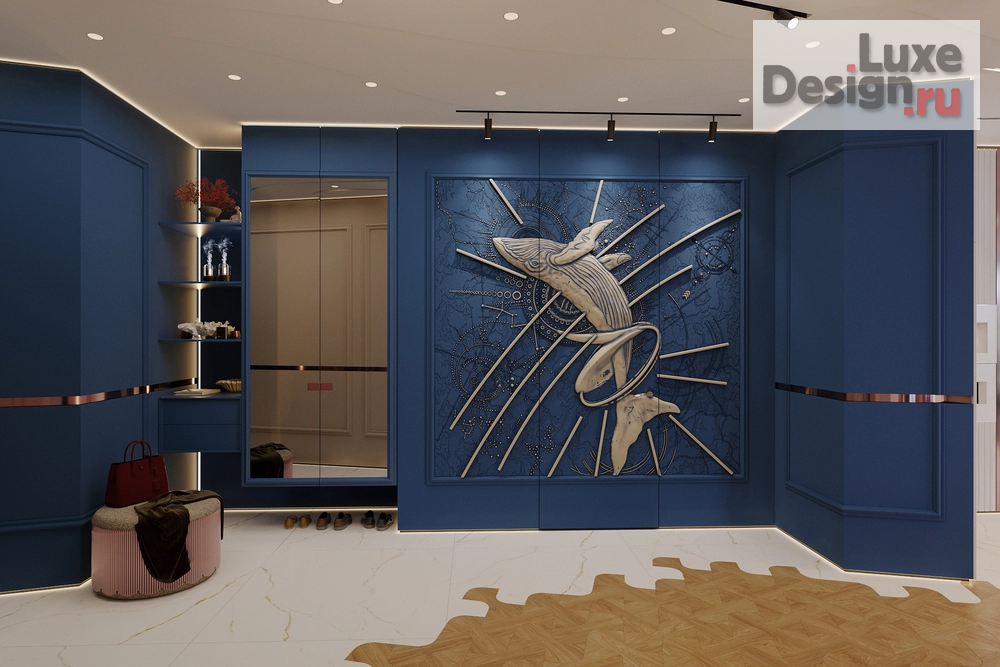 Дизайн интерьера гостиной "Морская акватория" (фото 3)