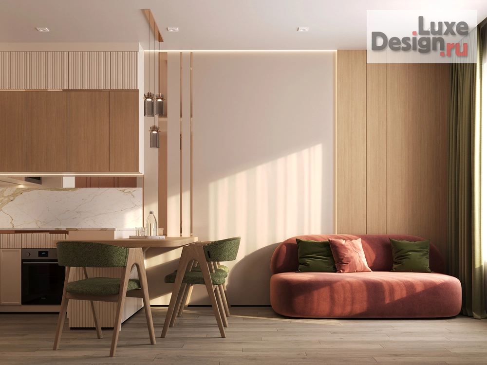 Дизайн интерьера гостиной "Мираж Пудровых Мечт" (фото 8)