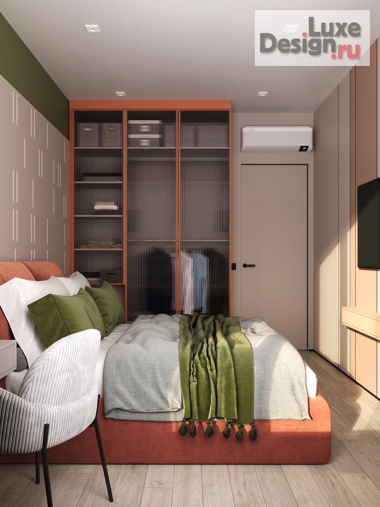 Дизайн интерьера спальни "Мираж Пудровых Мечт" (фото 2)