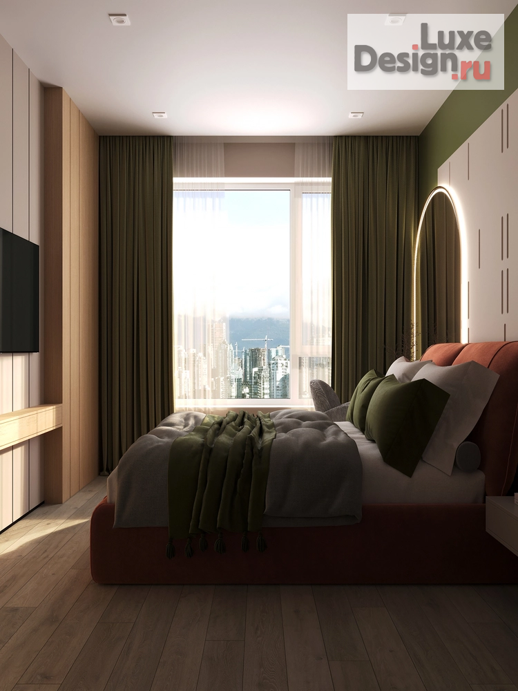 Дизайн интерьера спальни "Мираж Пудровых Мечт" (фото 4)