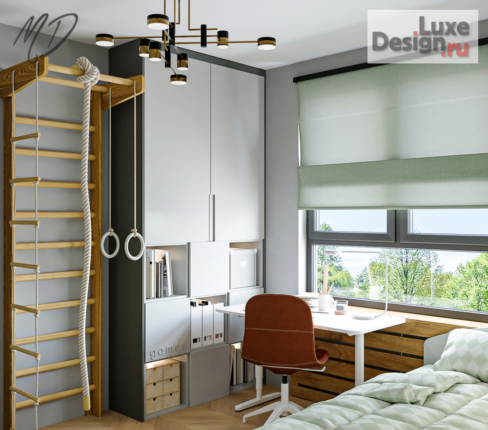 Дизайн интерьера трехкомнатной квартиры "Дымчатое настроение" (фото 8)