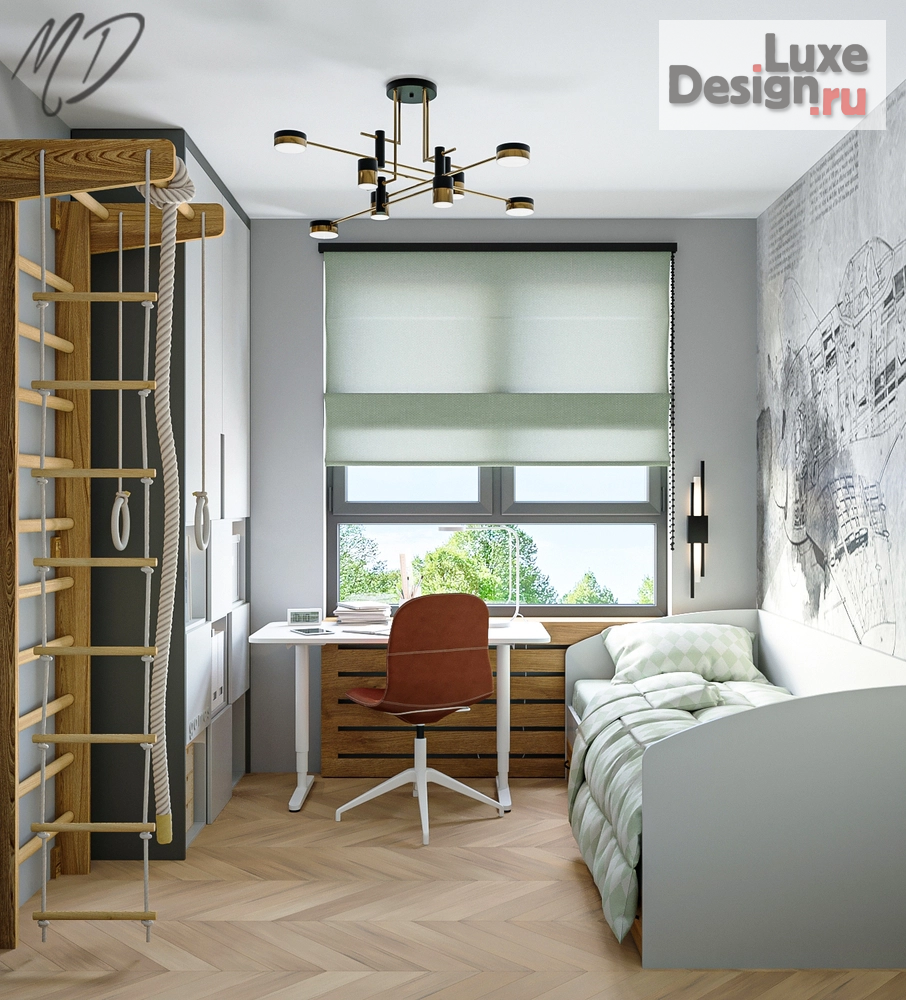 Дизайн интерьера трехкомнатной квартиры "Дымчатое настроение" (фото 10)