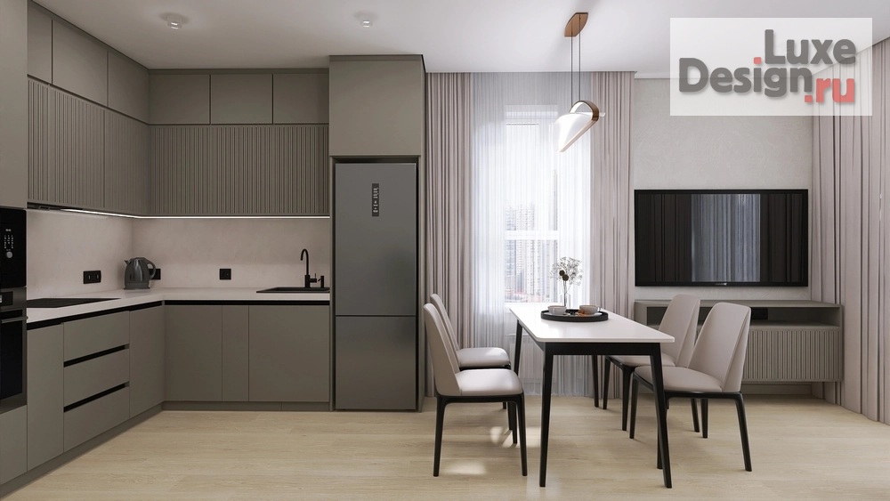 Дизайн интерьера кухни "Кухня-гостиная" (фото 5)