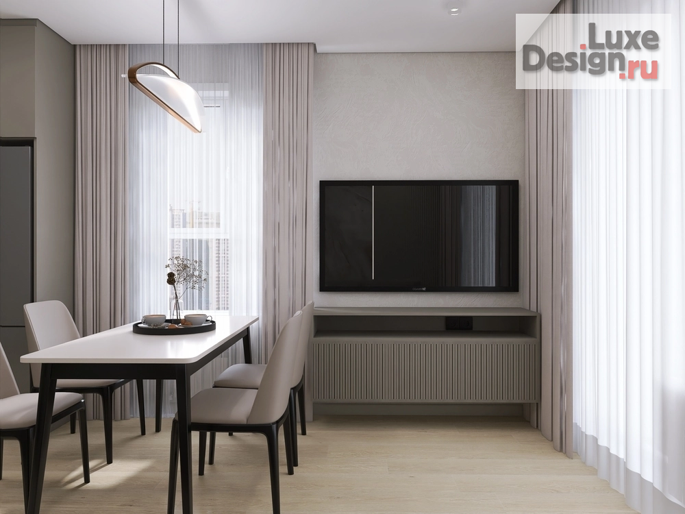 Дизайн интерьера кухни "Кухня-гостиная" (фото 7)