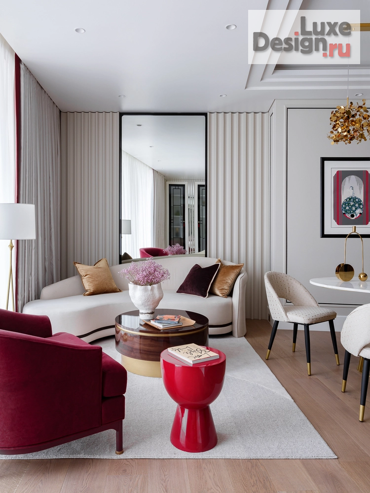 Дизайн интерьера трехкомнатной квартиры "Квартира в стиле ар-деко" (фото 2)