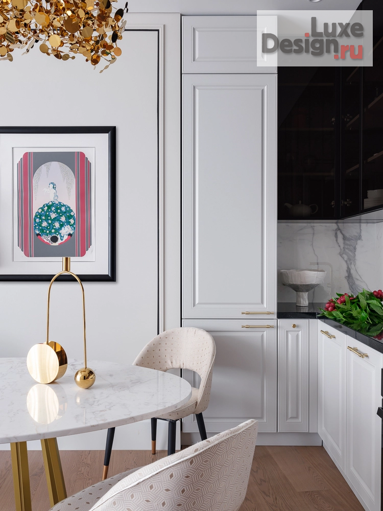 Дизайн интерьера трехкомнатной квартиры "Квартира в стиле ар-деко" (фото 5)